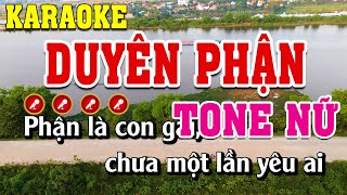 Duyên Phận Karaoke Tone Nữ Beat Chuẩn | Đình Long Karaoke