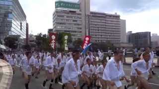 2013集団山見せ「千代流」＠西大橋　往路と復路