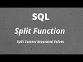 SQL Split Function : Split Comma Separated Values #sql #programming #sqltutorial #sqlquery #database