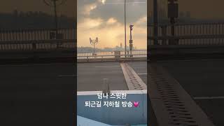 넘나 스윗한 퇴근길 지하철 방송 Sweet Korean narration on the subway💗