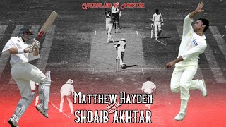 Matthew Hayden vs SHOAIB AKHTAR - Queensland vs Pakistan (1999/00) #cricketlovers