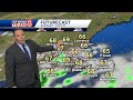 Video: Clouds, scattered showers expected to last through afternoon