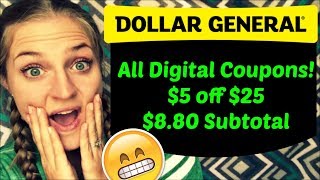 Dollar General $5 off $25 | All Digital Coupons!