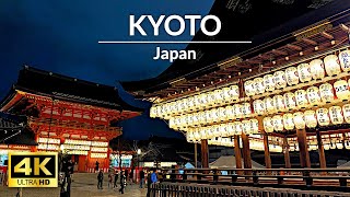 Kyoto Night Walk | Japan Walking Tour - 4K