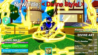 THE NEW DIVINE ART FIGHTING STYLE IN BLOX FRUITS!