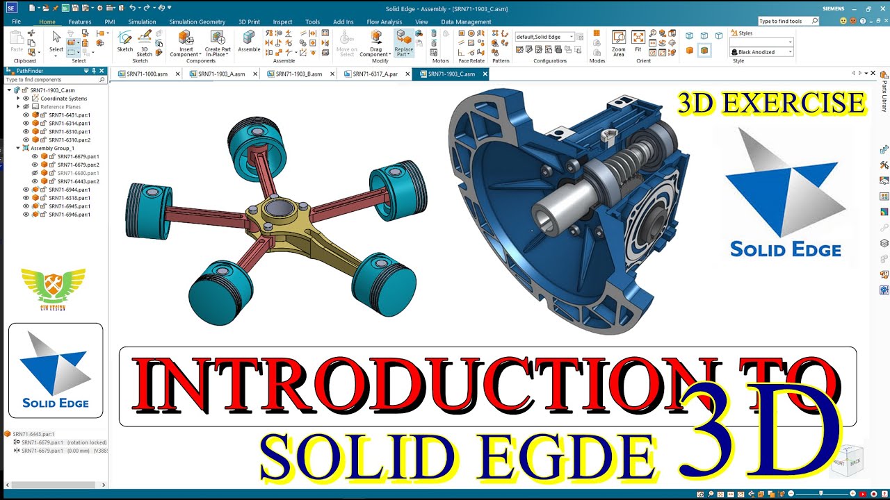 Session 5 пёџ Introduction To Solid Edge 2024 3d Solid Edge Sweep 3d