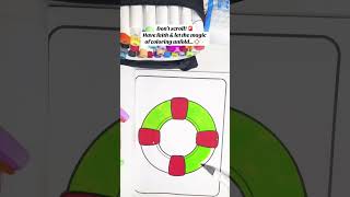 🌊 Soothing Life Saver Coloring for Mindfulness 🌈