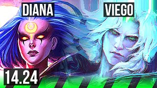 DIANA vs VIEGO (JGL) | 13/3/9, Godlike | NA Grandmaster | 14.24