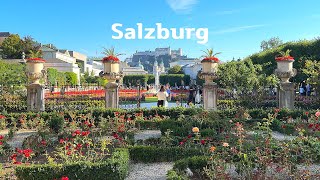 [4K]🇦🇹Walking tour of Salzburg, Austria: The Royal City of Mozart & The sound of music.  2023