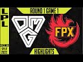 OMG vs FPX Highlights Game 1 | LPL Summer 2022 Playoffs Round 1 | Oh My God vs FunPlus Phoenix G1