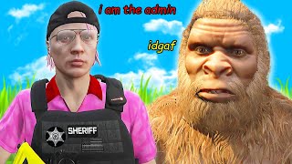 monkey man trolls salty admins... GTA 5 RP