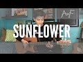 Sunflower - Post Malone / Swae Lee **BUT** it's played only on a guitar