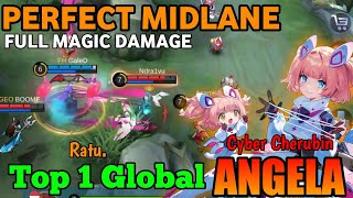 Angela Midlane With Full Magic Damage - Top 1 Global Angela by Ratu. ~ mobile legends