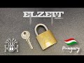 Very interesting and unique padlock👌ELZETT 2058 🇭🇺 Made In Hungary