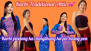 How to wear Karbi Traditional Attire// Karbi pindeng ka chingthang ka pa klang pon// Priya Hansepi💕