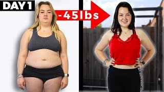 She transformed her body and lost 20kg in 150 days! (-45lbs)
