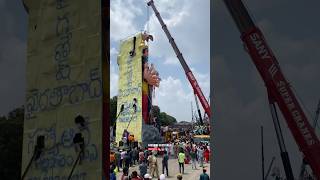 Khairatabad Ganesh Visarjan At Tank Bund 2024 😱🥺 #khairatabadganeshnimajjanam #khairatabadganesh