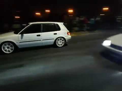 Toyota 16v Twin-Cam Hatch Vs Honda Ballade B16A Vtec - NASREC Drag ...