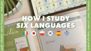 How I'm learning six languages | priorities, schedule, goals