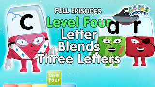 #BacktoSchool - Alphablocks Level Four | Letter Blends - Three Letters | Full Episodes