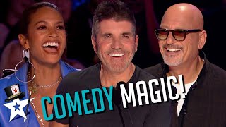 Comedy Magic! The MOST HILARIOUS Magic Auditions on Got Talent! | Magician's Got Talent