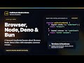 Browser, Node, Deno & Bun Explained | FullStack Masterclass JavaScript Course