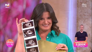 Emocionada, Maria Botelho Moniz anuncia: «Vou ser mãe!» | Dois às 10