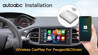 Installation of wireless Carplay/Android auto kit for Peugeot/Citroen SMEG system