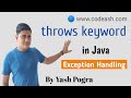throws keyword in java example | What is a throws keyword in Java | How do you write throws in Java