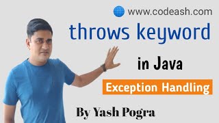 throws keyword in java example | What is a throws keyword in Java | How do you write throws in Java