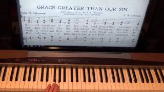 Grace Greater Than Our Sin Piano Hymn Sight Reading Lesson