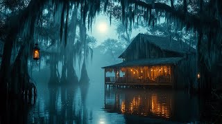 Bayou  Ambience | Cicadas, Frogs, \u0026 Gentle Water | Sounds of the Swamp 🌿🐊