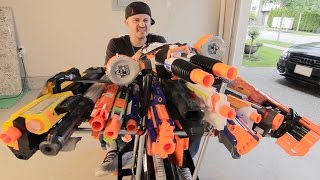 NERF BATTLE RACER vs BOOMCO BLASTER BUGGY 2! Nerf War!