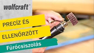 Flexibilis tengely: precíz csiszolás  fúrógéppel | wolfcraft