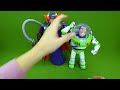 LOTS of NEW Toy Story Toys Villains Zurg Lotso Talking Woody Buzz Lightyear Unboxing Toy Video