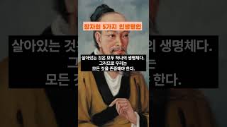 장자의 5가지 인생명언  #명언 #인생명언 #가르침 #장자 #공자 #맹자 #노자