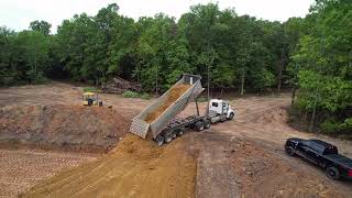 Site Preparation For A Custom Home in Bridgewater Subdivision.