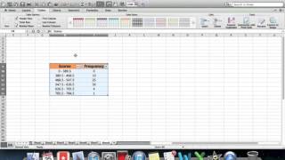 Histogram graph using excel 2011 on MAC