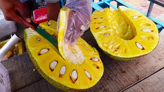 So Satisfying! Jackfruit Cutting Skills - Cambodian Street Food