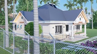 4 Bedroom  House Design | House Plan | 17.25 x 15.75meters | Exterior & Interior Animation