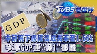 中研院下修經濟成長率至1.56%  今年GDP連「保1」都難 ｜TVBS新聞 【TVBS看世界精華版】