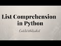 List Comprehension | Python Tutorials