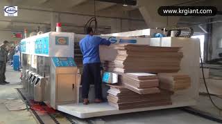 Flexo Printer Slotter Die-cutter Folder Gluer || Corrugated Cardboard Carton Box Making Plant