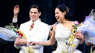 The Great Gatsby Opening Night curtain call starring Jeremy Jordan & Eva Nobleza