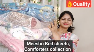 Meesho Bed sheets, Comforters collection 👌Quality