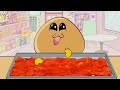 convenience store orange food pou bou s revenge asmr mukbang