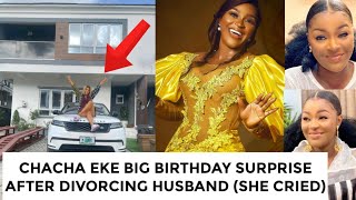 Chacha Eke big 35th birthday surprise as a single lady (SHE CRIED)