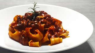 Pappardelle al ragù di lepre