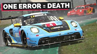 iRacing GT3 in the wet is BRUTAL!!