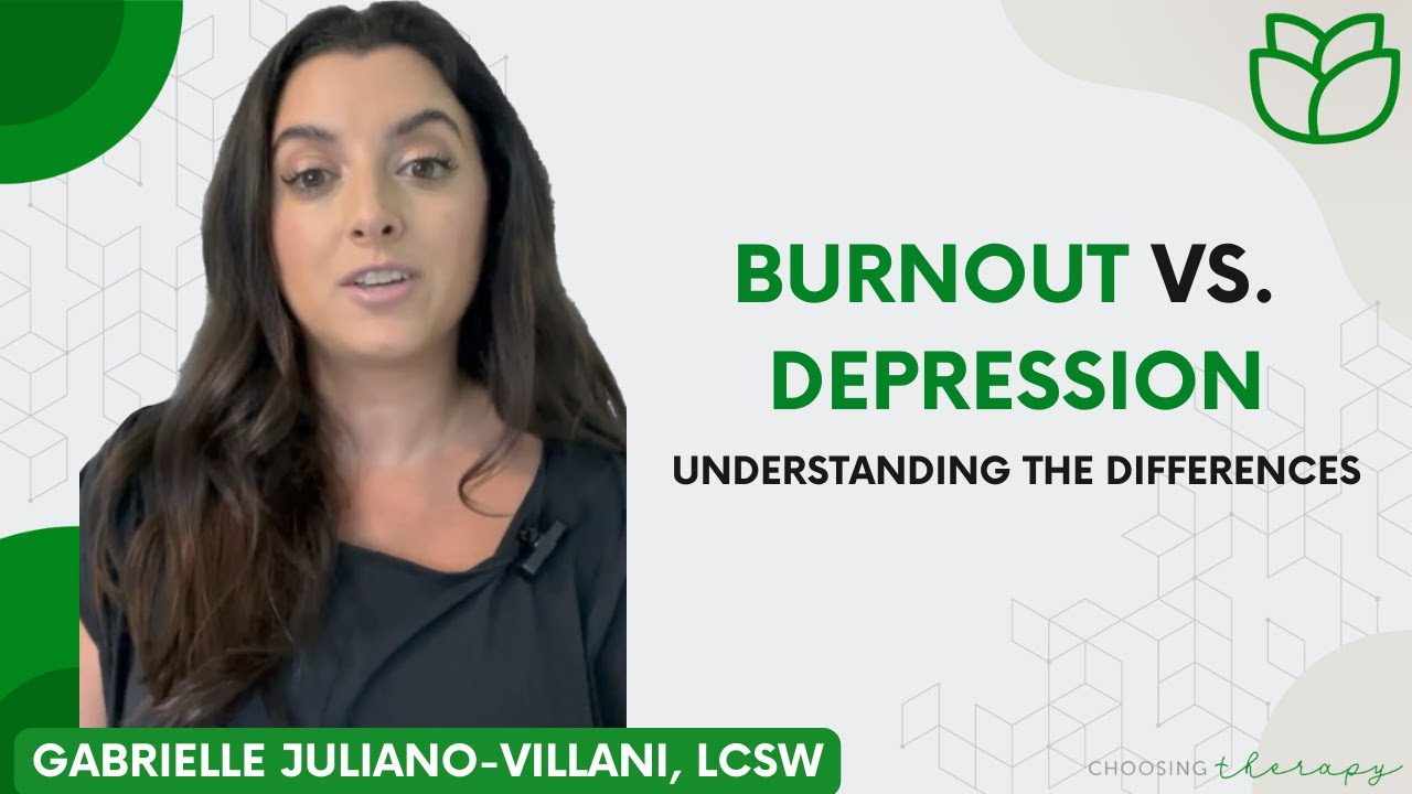 Burnout Vs Depression Understanding The Differences Youtube
